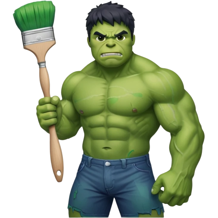 hulk pintando emoji