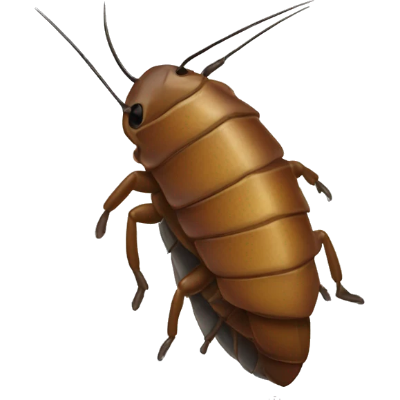 Roach with a coat emoji