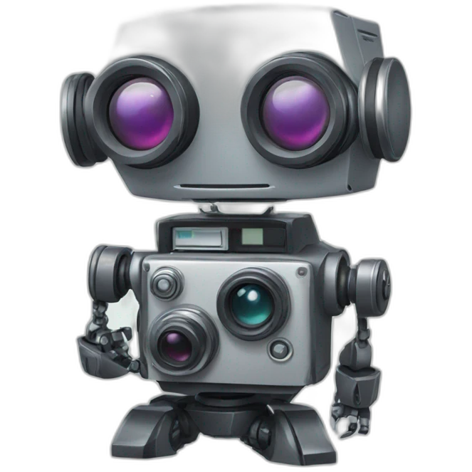 robot with camera emoji