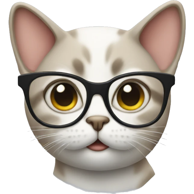 Cat with glasses  emoji