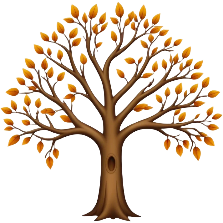 Autumn tree with no leaves emoji