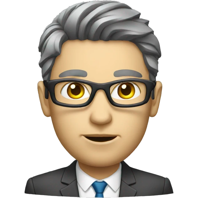 Cyborg stockbroker emoji