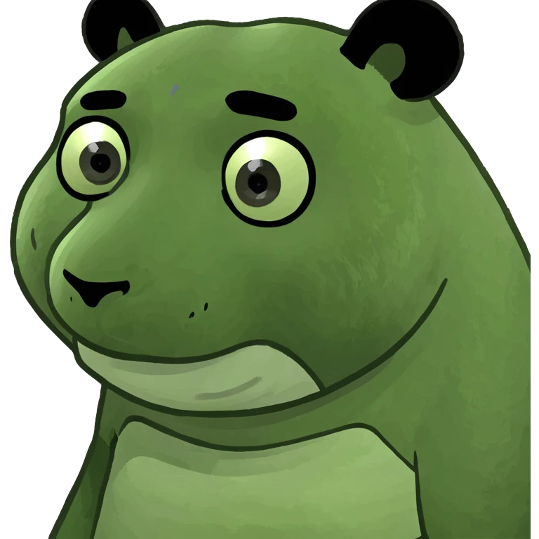 skeptical panda emoji