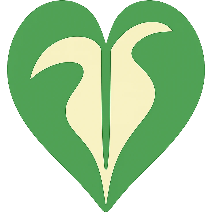 Philodendron Rio leaf, stylized, bold green and cream colors, minimal shading emoji