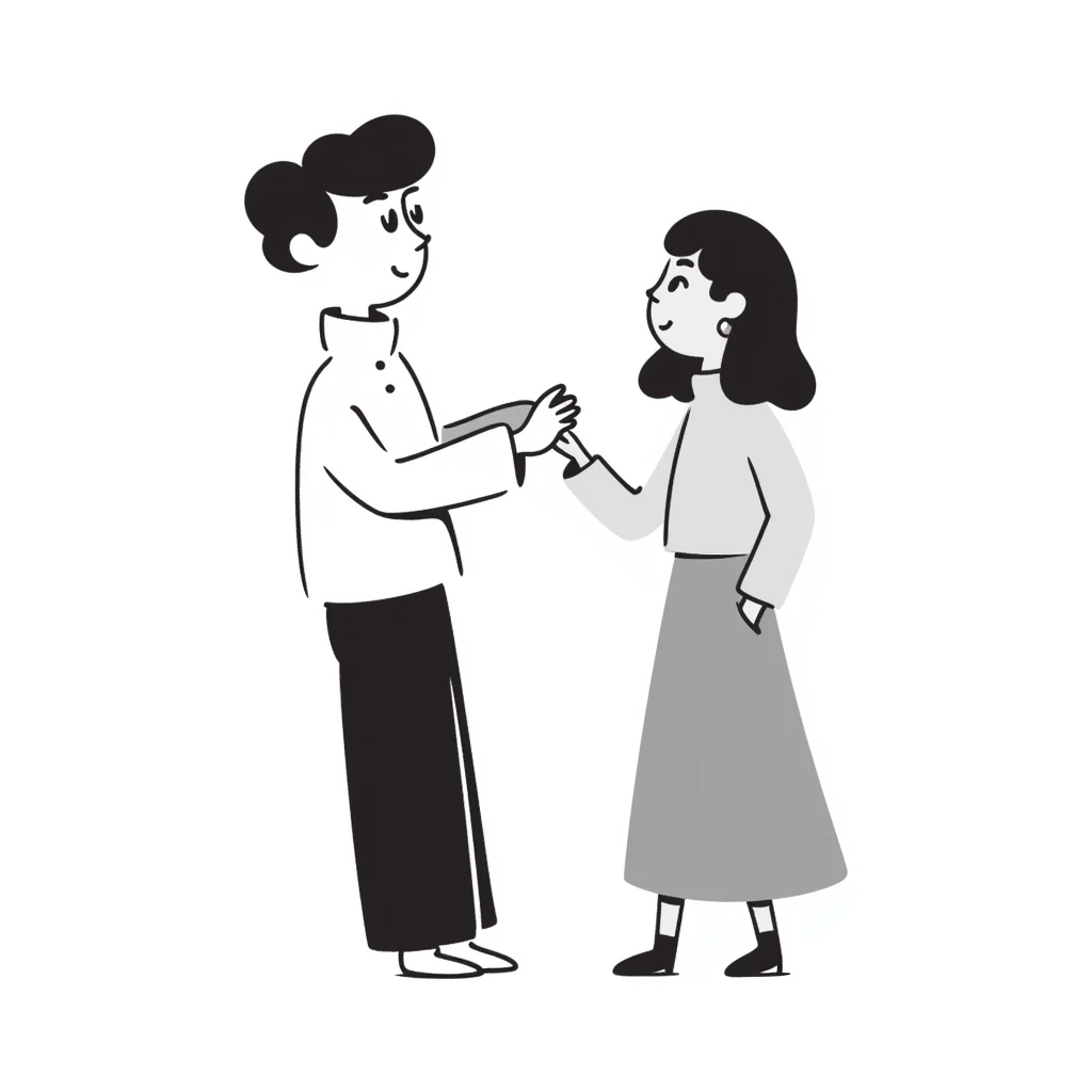 Two human figures blending together, one transparent and fading into the solid one, emotional connection emoji