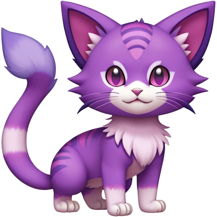 Purrloin-Skitty-Pokémon-Fakémon-hybrid-creature (full body) emoji