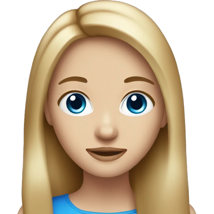 dark blonde with highlights with blue eyes girl holding cheese  emoji