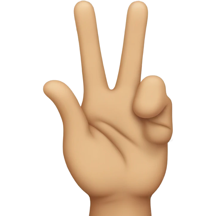 Left hand sign emoji