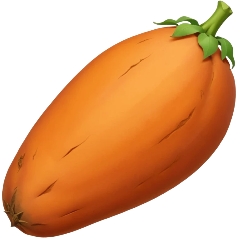 pointy sweet potato no green part emoji