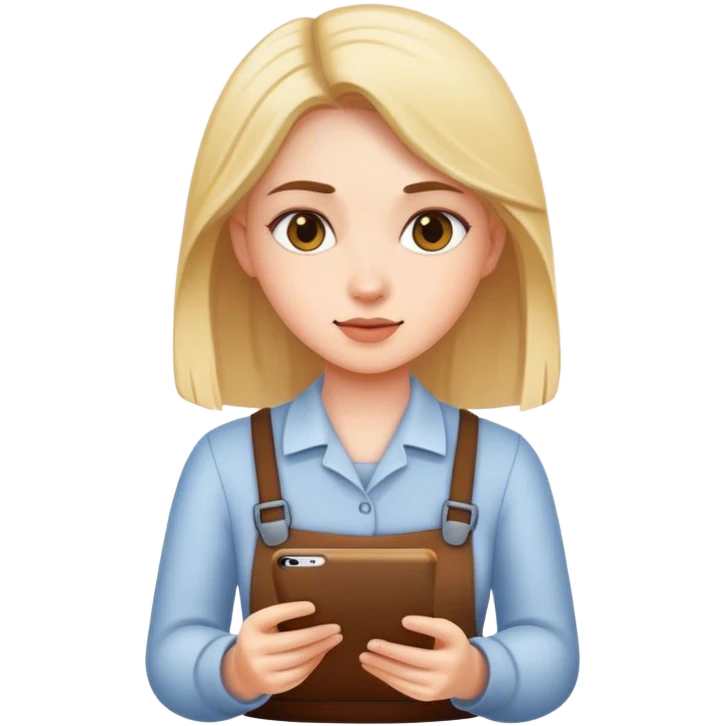 A girl who is working  emoji