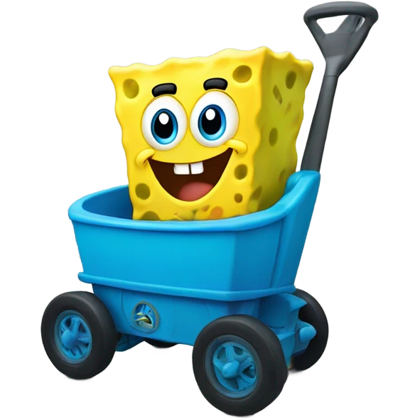 SpongeBob animal cart that you can ride emoji