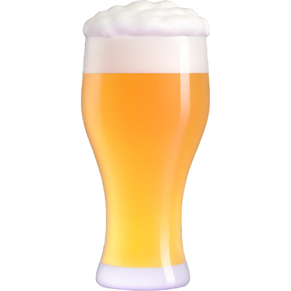 beer glass with foam emoji