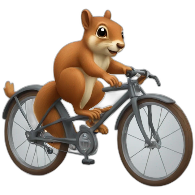 squirrel on a bike emoji