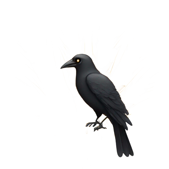 Wheat with crows emoji