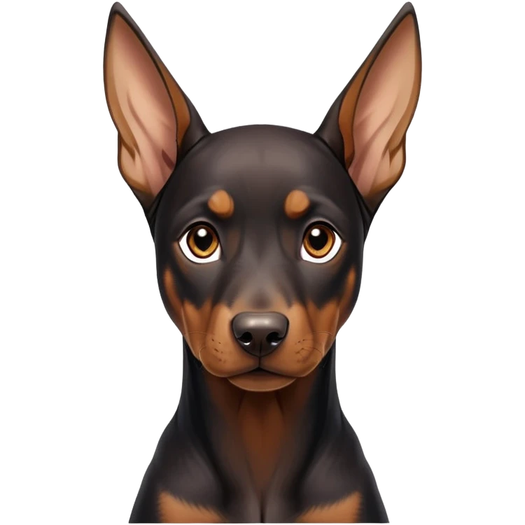 cinematic-noble-doberman puppy-portrait-emoji,-poised-and-regal,-with-a-strong,-athletic-build-and-a-lustrous,-well-groomed-black and tan fur,-deep-set-soulful-brown-eyes,-simplified-yet-sharp-and-sophisticated-features,-highly-detailed, emoji