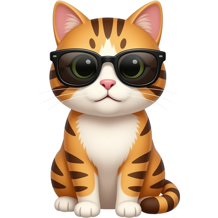 Cat wearing sunglasses emoji