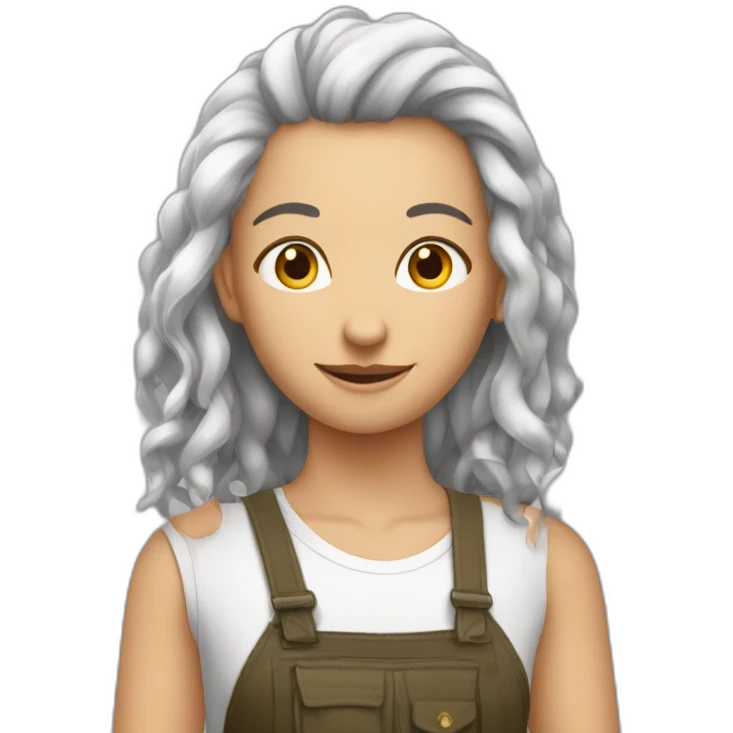 Une personne sans cheveux sur une araignée  emoji