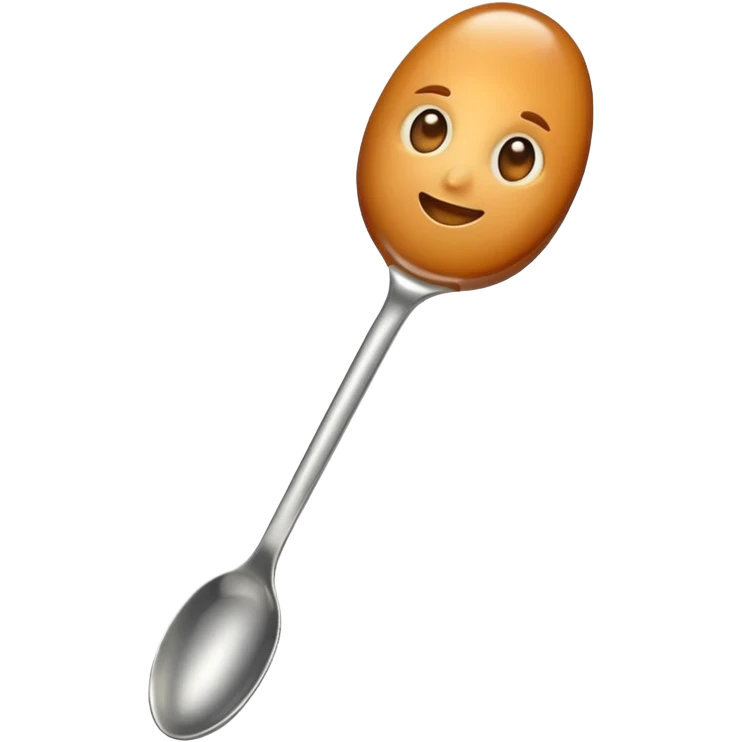 caramel on spoon emoji