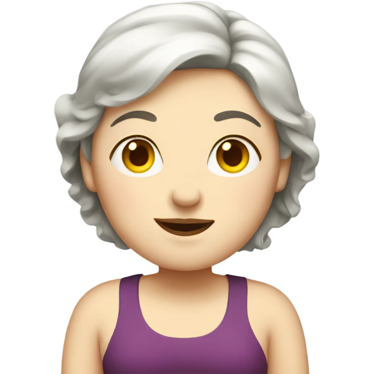 Fat white woman emoji