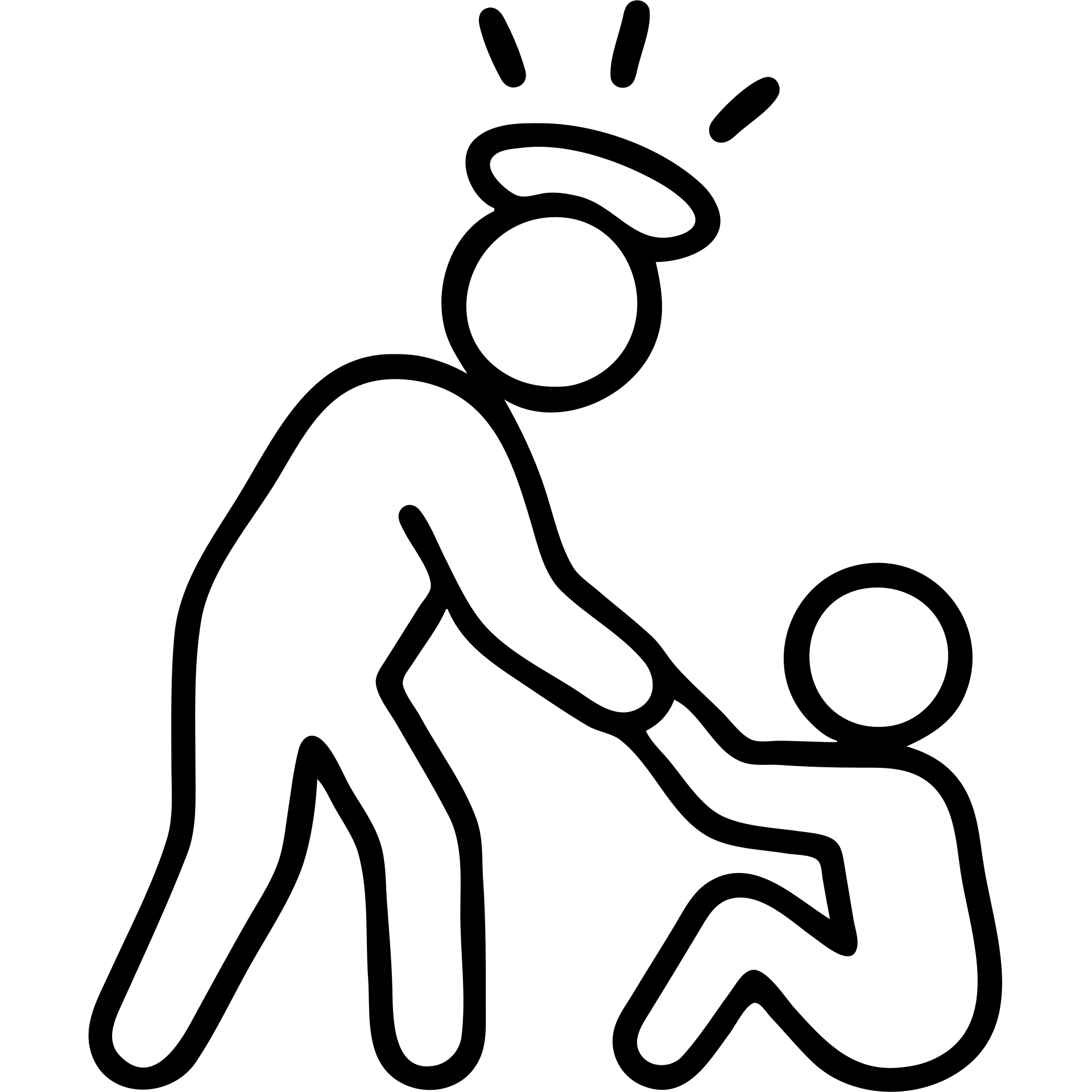 minimal icon of a person with a glowing halo performing a kind act, outlined icon style emoji