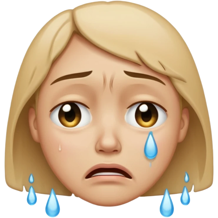 crying face emoji, expressive and clear emoji