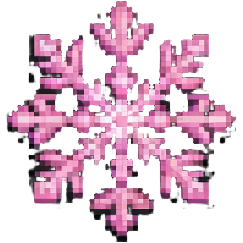 pink snowflake emoji