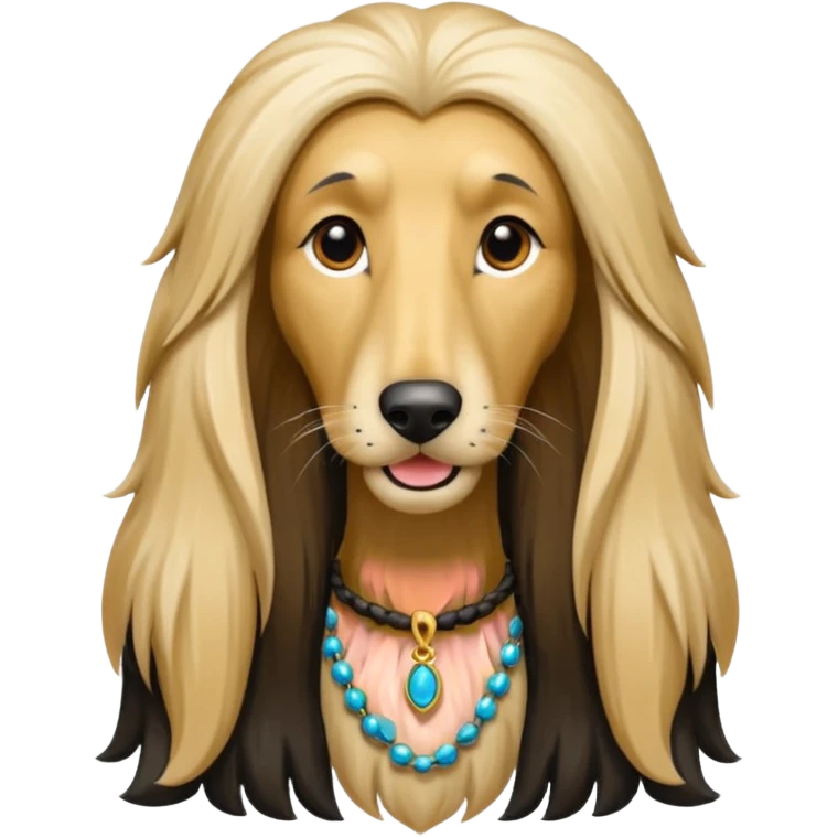 perro afgano emoji