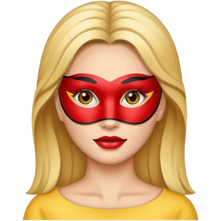 woman with beauty mask emoji