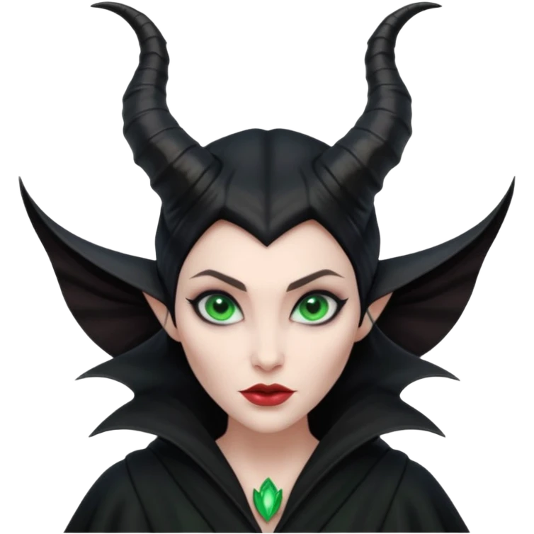 Maleficent villain with horns emoji