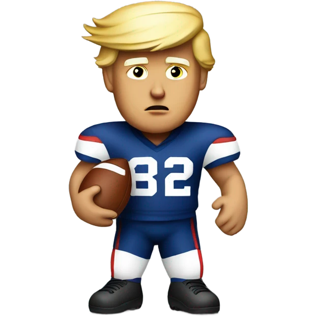 Trump as a quarterback  emoji