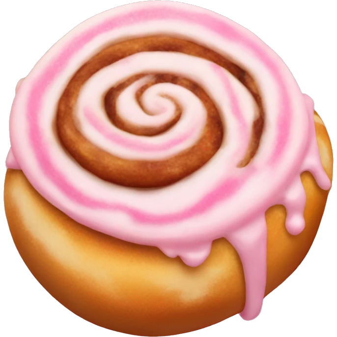 pink cinnamon roll emoji