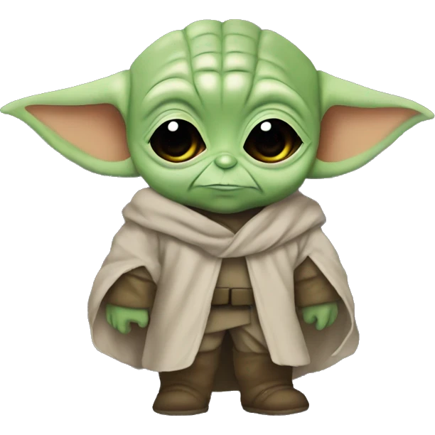 Baby Yoda in the mask of Batman emoji