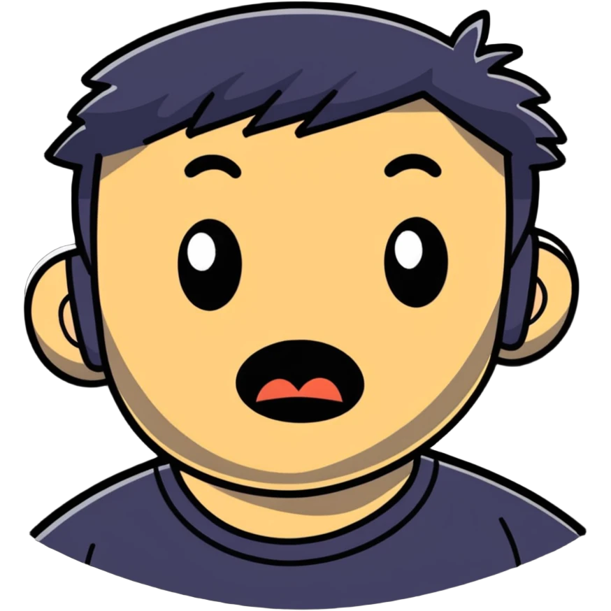 person barging in accidentally with shocked face emoji
