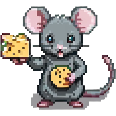 mouse with cheese emoji