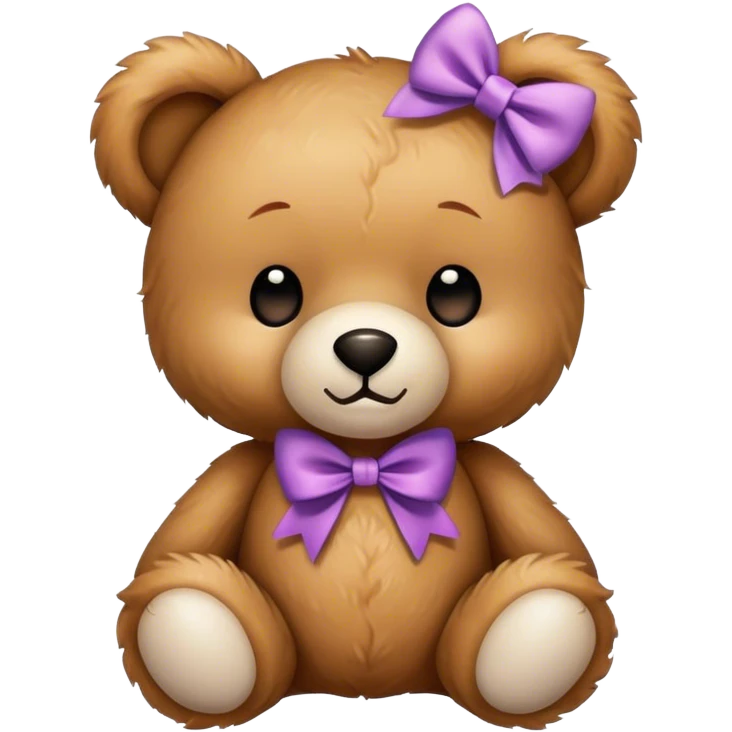 Teddy Bear with a bow  emoji