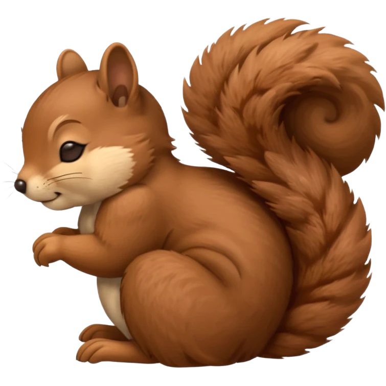 sleeping squirrel eyes closed emoji