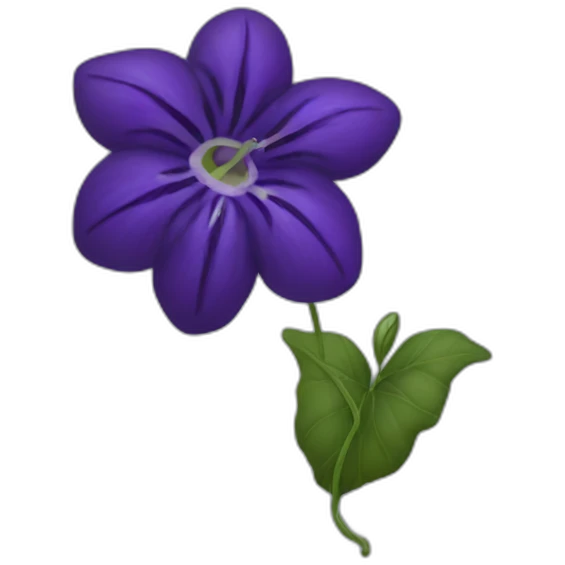 Purple Nightshade with veins emoji