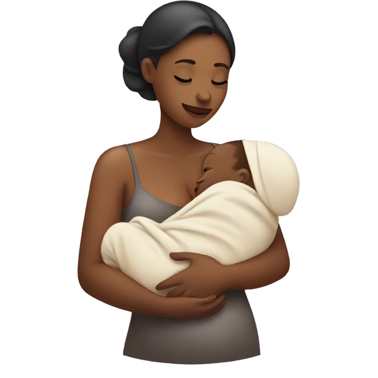 Woman breastfeeding baby u n blocked emoji