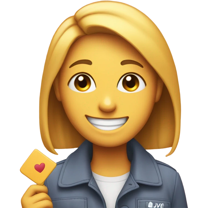Smiling face holding I love u Nicole  emoji