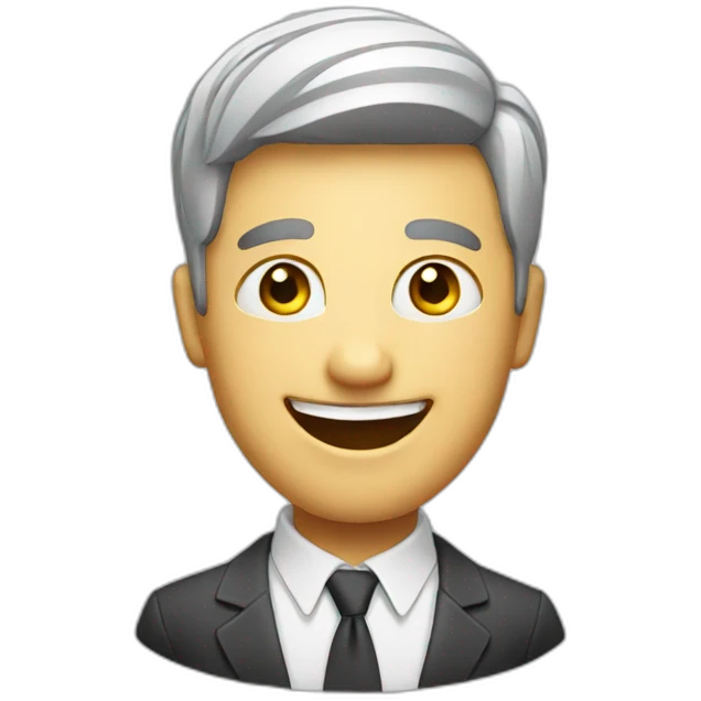 Happy advertising professional emoji