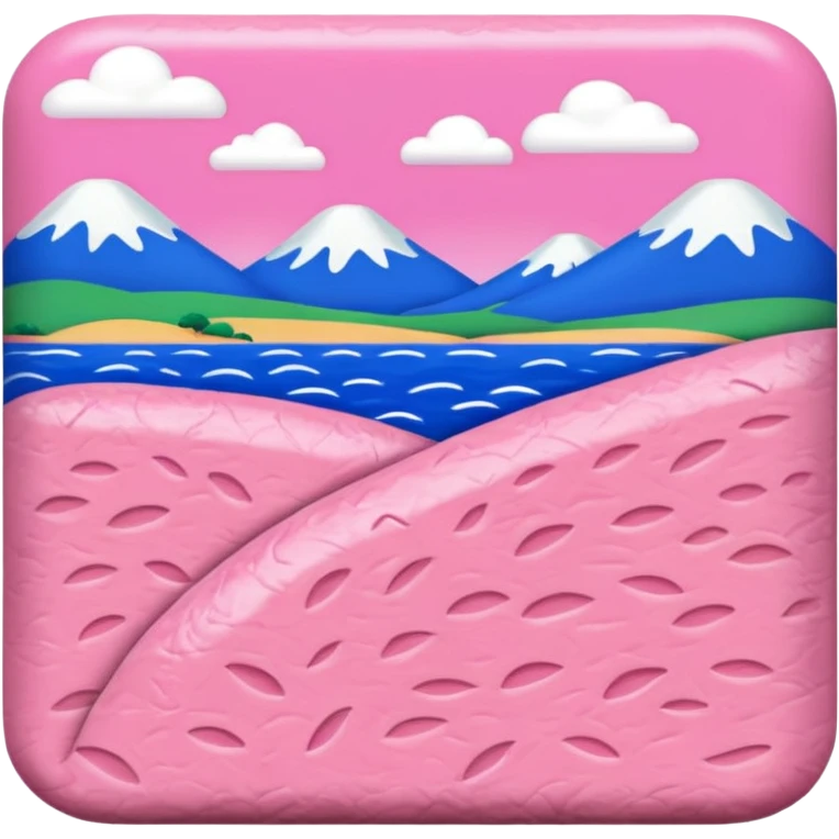 Matisse slop style pink SPAM art landscape emoji