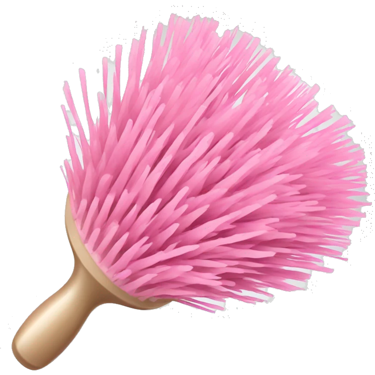 Light pink hair brush  emoji