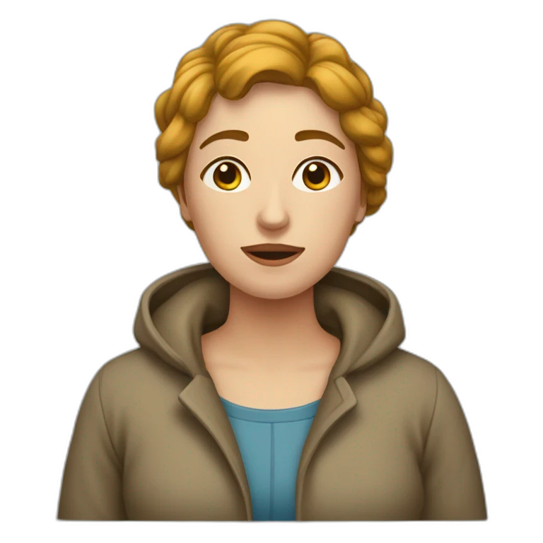 Une femme qui pleure et rigole  emoji