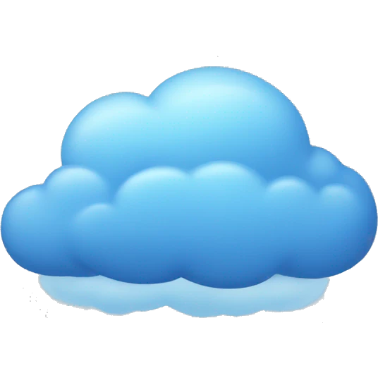blue cloud emoji