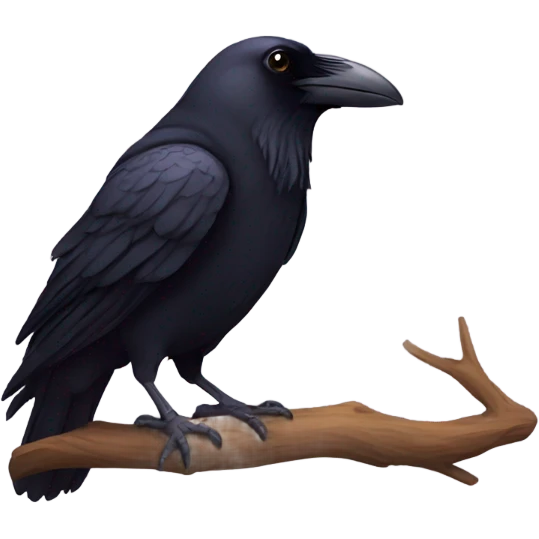 Sad Raven  emoji