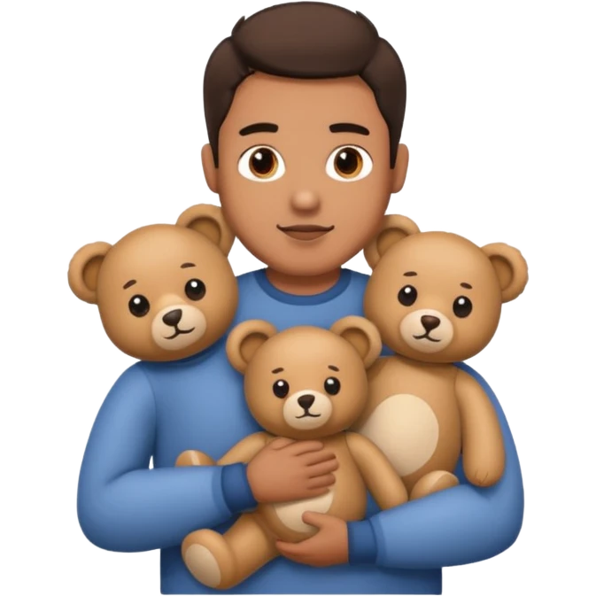 Single men with Teddy ' emoji