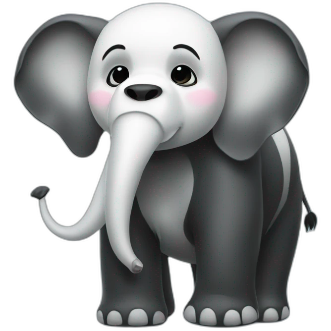 panda on elephant emoji