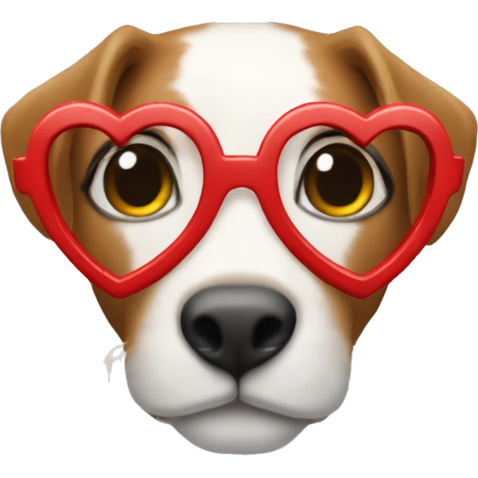 Red heart glasses  emoji