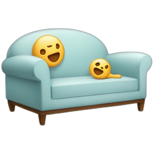 Chat sur un canapé emoji