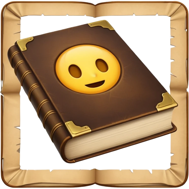 un vecchio libro dimenticato senza facce emoji